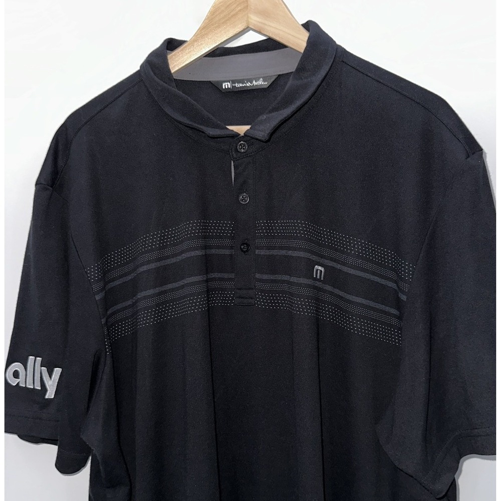 Travis Mathew Polo Shirt Mens 3XL/XXXL Black‎ Golf Performance Pima Blend